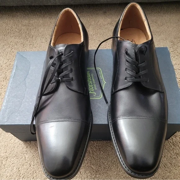 New! Florsheim Leather Lace Black Dress Shoes Size 9.5 Florsheim Men main image 2